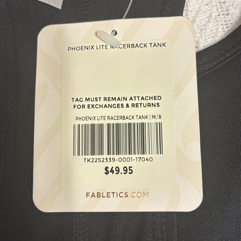Fabletics Black Racerback Tank Top - Picture 3 of 3